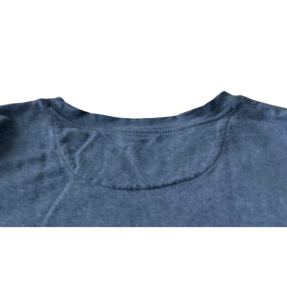 KAREN SCOTT SPORT LONG SLV ROUND NECK TOP, WOMENS, L, BLUE - NAVY/WHITE STRIPES - Picture 6 of 11